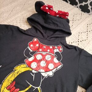 Disney Parks Minnie Mouse Ear Bow Hoodie For Girls Youth XXL Womens S Theme Park